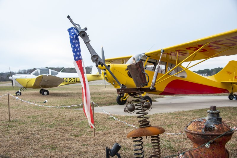John and Cindy Chirtea’s home on Eagle Crest Road displays John’s airplanes, one of which he learned to fly in.